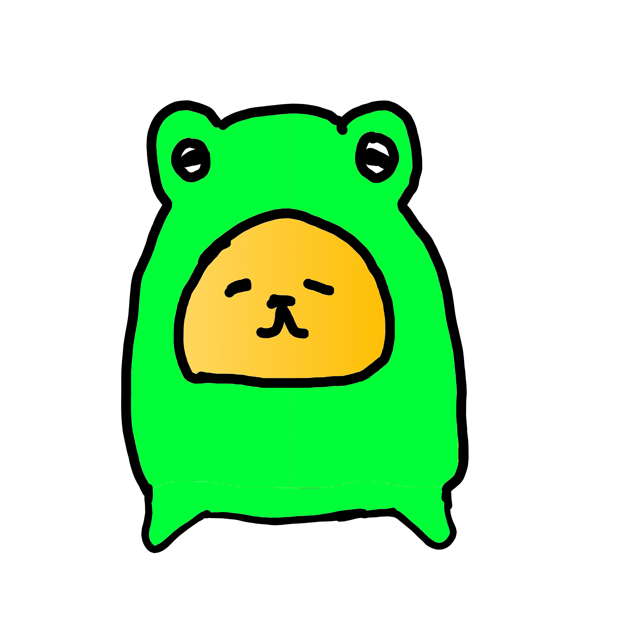 Your hand-drawn frog